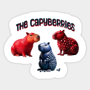 Presenting The CapyBerries, Capybara-Fruit Mashups Sticker